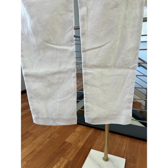 L'Agence Sada Linen Pants in Ivory - Picture 4 of 12